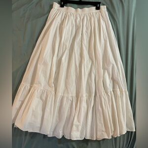 American Eagle Outfitters White Maxi Skirt 100% Cotton